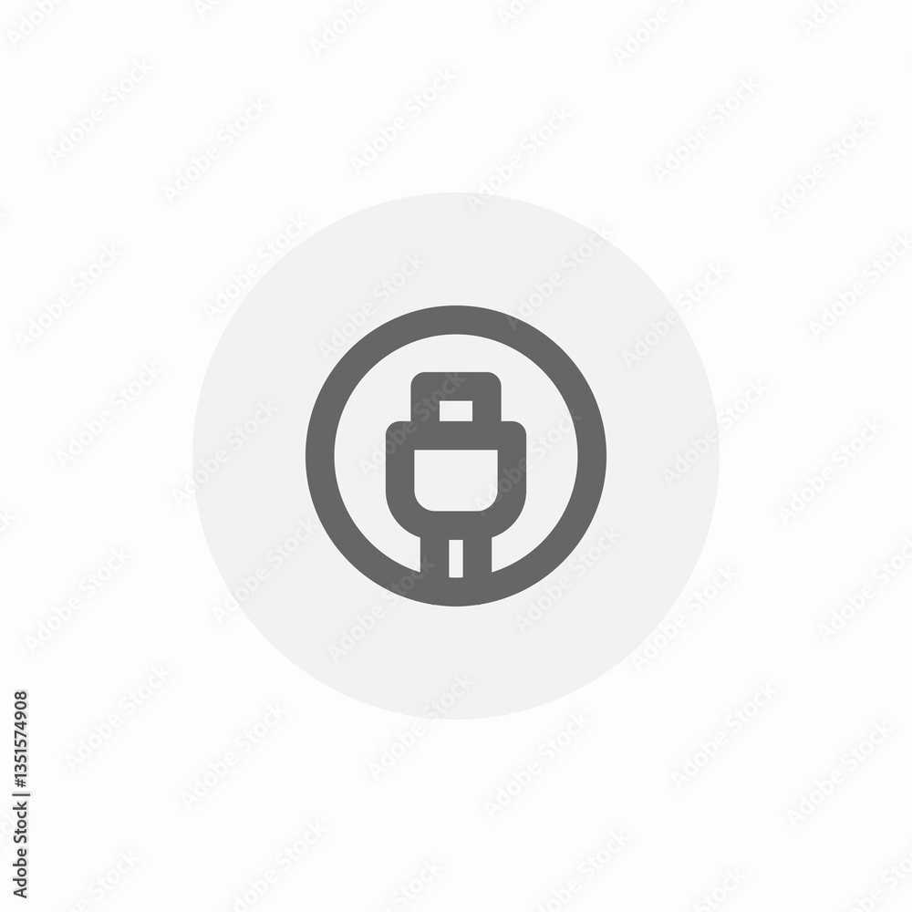 USB icon vector sign USB icon vector sign