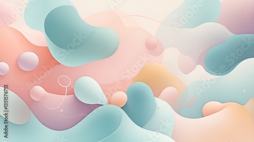 An abstract healthcare background with smooth organic shapes