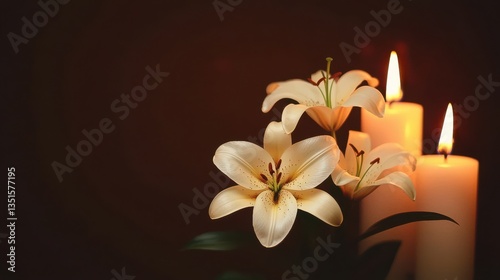 In mourning, a candle's flame offers light, a tribute for loss and sorrow. We find remembrance in its light, paying homage amidst grief.
