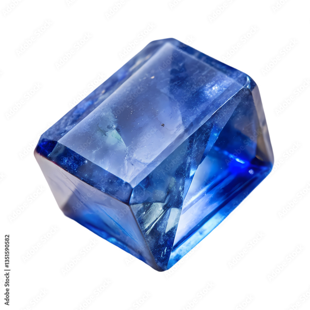 Stunning Blue Sapphire Gemstone isolated on transparent background Stunning Blue Sapphire Gemstone isolated on transparent background