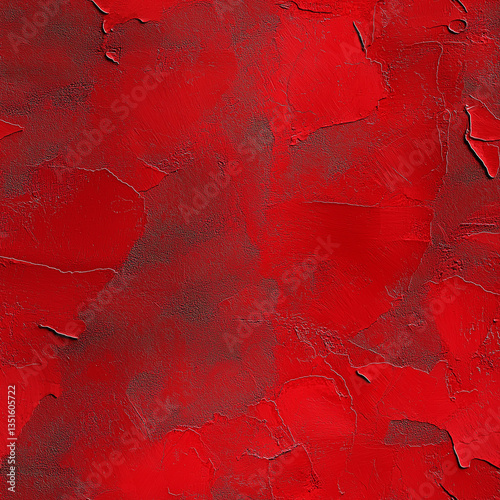 Bold red painted abstract seamless texture for creative background design
