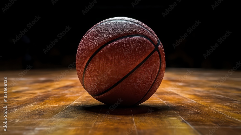 Obraz premium basketball on black