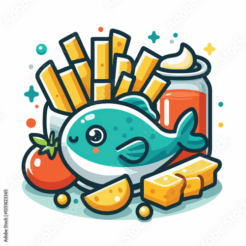 meal, fish, chips, food, dinner, lunch, fried, cuisine, crispy, english, british, fresh, dish, background, traditional, cod, fillet, seafood, unhealthy, delicious, takeaway, batter, lemon, tasty, rest
