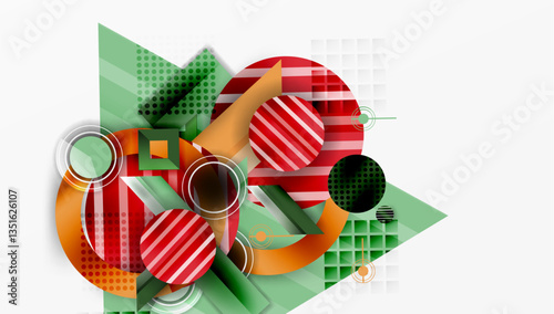 Dynamic complex geometric abstract background