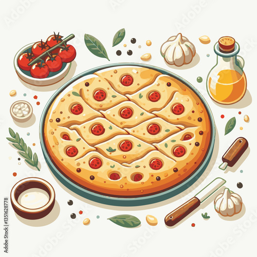 bread, focaccia, food, fresh, italian, snack, traditional, healthy, lunch, oil, olive, baked, cuisine, dinner, appetizer, rosemary, meal, delicious, rustic, homemade, cooked, bakery, breakfast, italy,