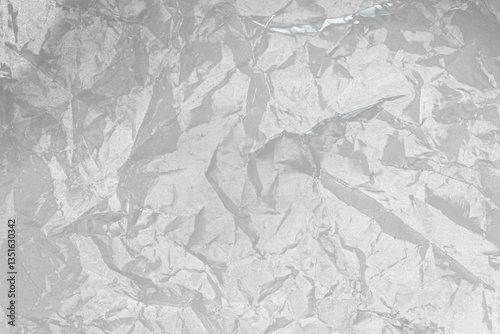 Transparent plastic wrap texture overlay effect. Transparent stretched film polyethylene. Plastic foil texture. Cellophane package mockup.
