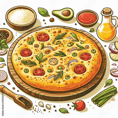 bread, focaccia, food, fresh, italian, snack, traditional, healthy, lunch, oil, olive, baked, cuisine, dinner, appetizer, rosemary, meal, delicious, rustic, homemade, cooked, bakery, breakfast, italy,