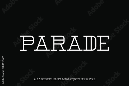 Display alphabet font vector design suitable for headline, poster, logo, magazine and many more