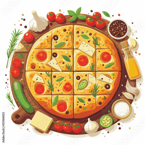 bread, focaccia, food, fresh, italian, snack, traditional, healthy, lunch, oil, olive, baked, cuisine, dinner, appetizer, rosemary, meal, delicious, rustic, homemade, cooked, bakery, breakfast, italy,
