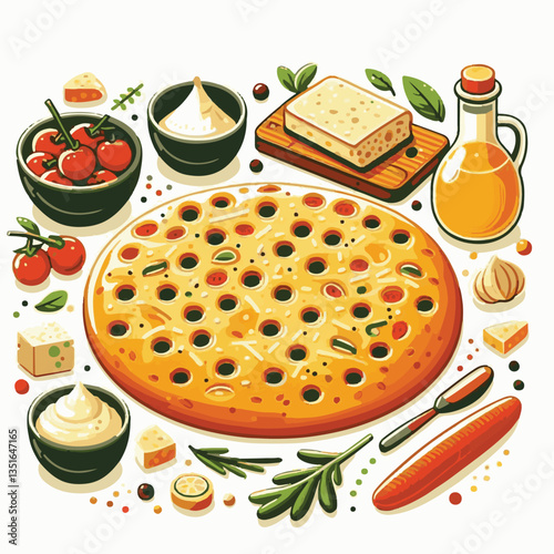 bread, focaccia, food, fresh, italian, snack, traditional, healthy, lunch, oil, olive, baked, cuisine, dinner, appetizer, rosemary, meal, delicious, rustic, homemade, cooked, bakery, breakfast, italy,