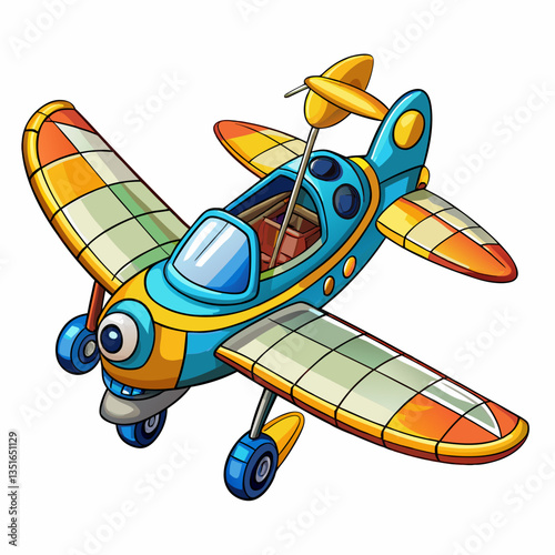 vector illustration of glider
