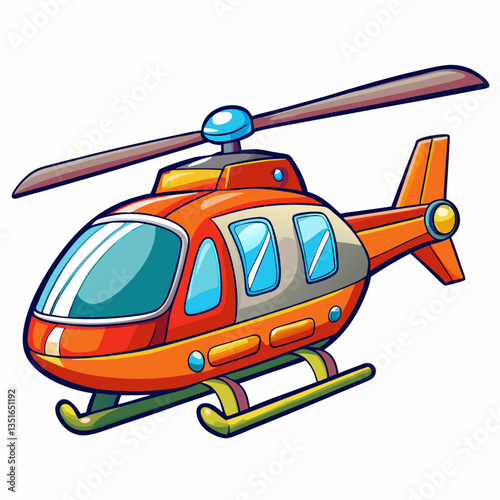 helicopter vector illustration