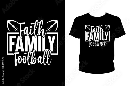 Faith family football - Art files for Cricut and Silhouette. You can edit them with Adobe Illustrator.