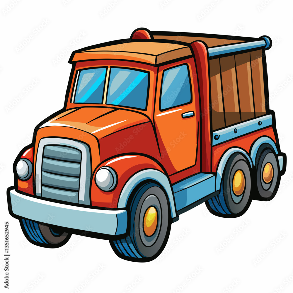 Fototapeta premium truck isolated on white