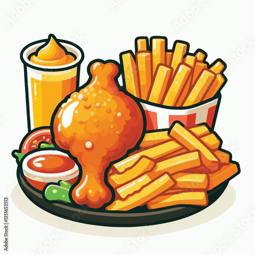 lunch, dinner, delicious, meal, crispy, tasty, cooked, food, fried chicken, chicken, snack, fast, fried, restaurant, hot, background, white, eat, meat, dish, appetizer, fast food, crunchy, cuisine, fr