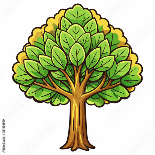 sassafras tree with leaves