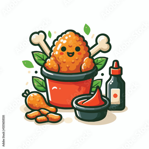 lunch, dinner, delicious, meal, crispy, tasty, cooked, food, fried chicken, chicken, snack, fast, fried, restaurant, hot, background, white, eat, meat, dish, appetizer, fast food, crunchy, cuisine, fr