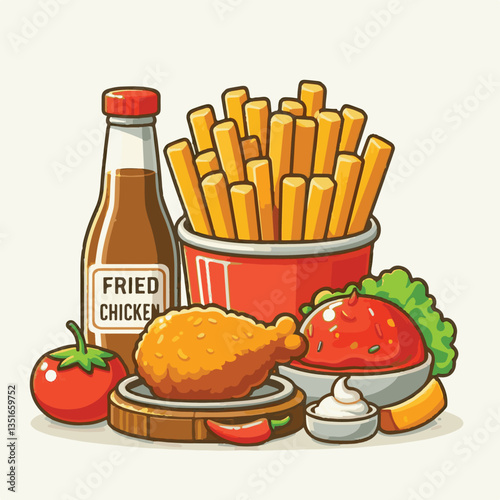 lunch, dinner, delicious, meal, crispy, tasty, cooked, food, fried chicken, chicken, snack, fast, fried, restaurant, hot, background, white, eat, meat, dish, appetizer, fast food, crunchy, cuisine, fr
