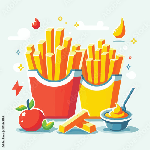food, fast, snack, meal, lunch, french, potato, background, isolated, crispy, eat, fry, dinner, fastfood, cuisine, tasty, yellow, delicious, junk, fat, fried, unhealthy, object, diet, white, chips, fr