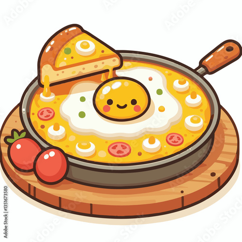 frittata, baked, egg, food, dish, healthy, pepper, breakfast, meal, omelet, omelette, spinach, delicious, green, lunch, fried, fresh, dinner, italian, vegetarian, vegetable, tomato, yellow, scrambled,