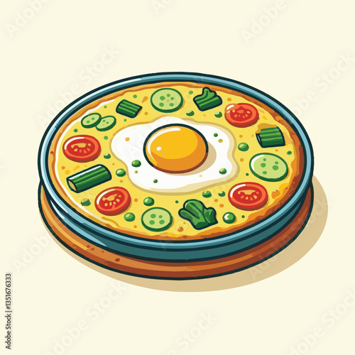 frittata, baked, egg, food, dish, healthy, pepper, breakfast, meal, omelet, omelette, spinach, delicious, green, lunch, fried, fresh, dinner, italian, vegetarian, vegetable, tomato, yellow, scrambled,