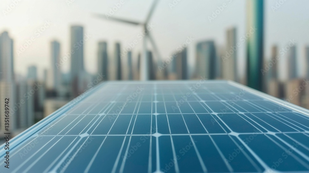 Fototapeta premium Illustration of net zero emissions policy, with a focus on sustainable practices, emissions targets, and green energy solutions, leaving room for detailing how policies are implemented. , Minimalism