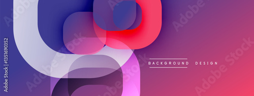 Abstract background with layered translucent gradient shapes