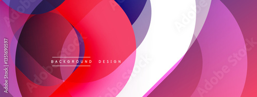 Abstract background with layered translucent gradient shapes