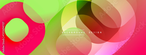 Abstract background with layered translucent gradient shapes