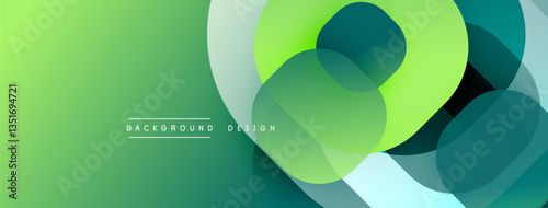 Abstract background with layered translucent gradient shapes