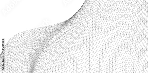 Abstract shape vector 3d drawing 
