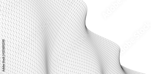 Abstract shape vector 3d drawing 
