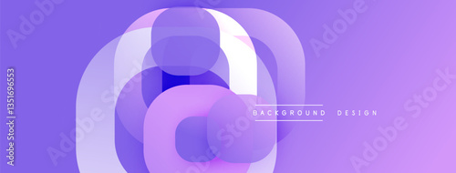 Abstract background with layered translucent gradient shapes