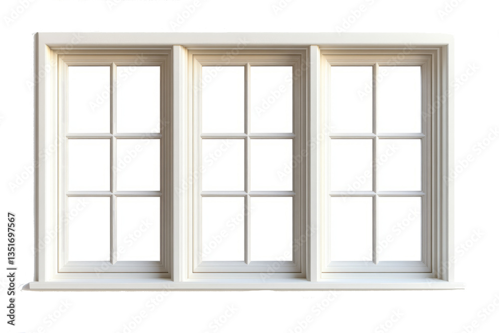A classic white-framed triple-pane window with elegant molding, exuding a sense of symmetry, openness, and timeless architectural charm. A symbol of clarity, perspective, and inviting natural light. A classic white-framed triple-pane window with elegant molding, exuding a sense of symmetry, openness, and timeless architectural charm. A symbol of clarity, perspective, and inviting natural light.