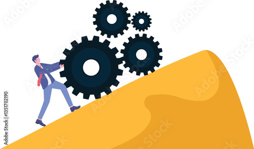 performance improvement concept, quality or progress, Process improvement, efficiency to increase productivity,

