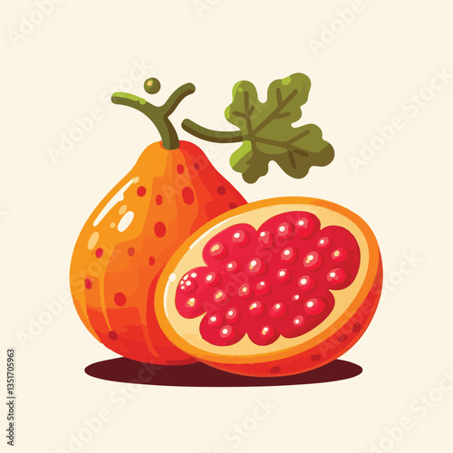 food, healthy, fruit, gac, fresh, organic, raw, freshness, delicious, isolated, orange, sweet, white, red, spiny, asian, green, bitter, background, plant, vegetarian, gourd, baby, vegetable, agricultu