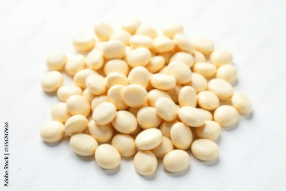 Pile of white beans against bright white backdrop Clean, simple composition , organic, texture Pile of white beans against bright white backdrop Clean, simple composition , organic, texture