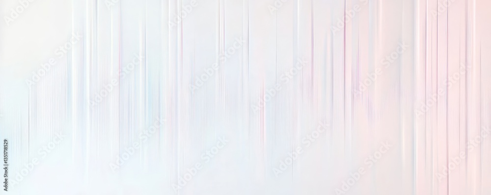 Fototapeta premium A white backdrop with a sound wave in soft pastel pinks and blues