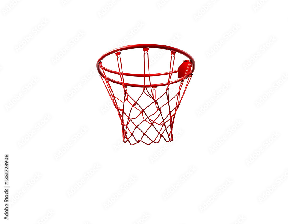 Red Basketball Hoop with Net Red Basketball Hoop with Net