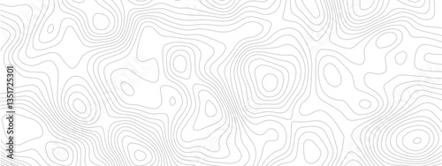 Topographical Landscape Design with Geometric Lines and Grids Mapping Technology, Sea Maps, and Area Spaces in a Modern Pattern
