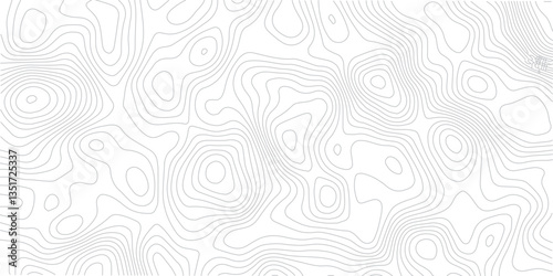 Abstract Geometric Line Pattern Depicting Sea Maps, Topography, and Discovery Areas on a Mounted Grid Landscape
