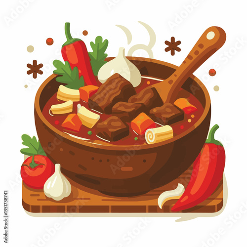 food, meat, stew, goulash, meal, cuisine, delicious, dish, dinner, beef, cooked, sauce, red, recipe, ragout, traditional, tomato, vegetable, cooking, pork, homemade, spicy, rustic, hungarian, bowl, ho