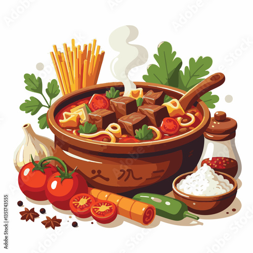 food, meat, stew, goulash, meal, cuisine, delicious, dish, dinner, beef, cooked, sauce, red, recipe, ragout, traditional, tomato, vegetable, cooking, pork, homemade, spicy, rustic, hungarian, bowl, ho