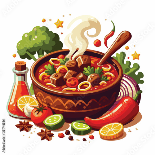food, meat, stew, goulash, meal, cuisine, delicious, dish, dinner, beef, cooked, sauce, red, recipe, ragout, traditional, tomato, vegetable, cooking, pork, homemade, spicy, rustic, hungarian, bowl, ho