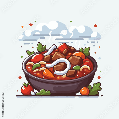 food, meat, stew, goulash, meal, cuisine, delicious, dish, dinner, beef, cooked, sauce, red, recipe, ragout, traditional, tomato, vegetable, cooking, pork, homemade, spicy, rustic, hungarian, bowl, ho