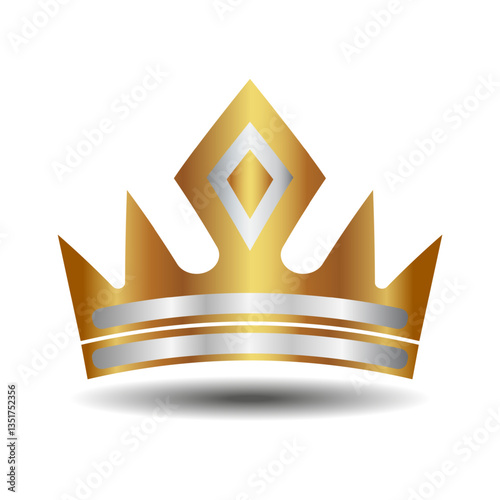 The crown is a symbol of monarchical power on a white background