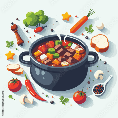 food, meat, stew, goulash, meal, cuisine, delicious, dish, dinner, beef, cooked, sauce, red, recipe, ragout, traditional, tomato, vegetable, cooking, pork, homemade, spicy, rustic, hungarian, bowl, ho