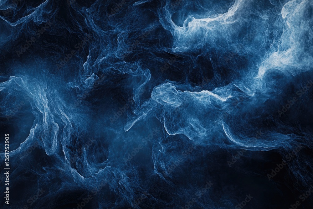 Deep blue abstract flowing shapes Deep blue abstract flowing shapes