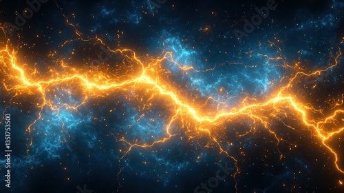 Abstract energy dual lightning cosmic background