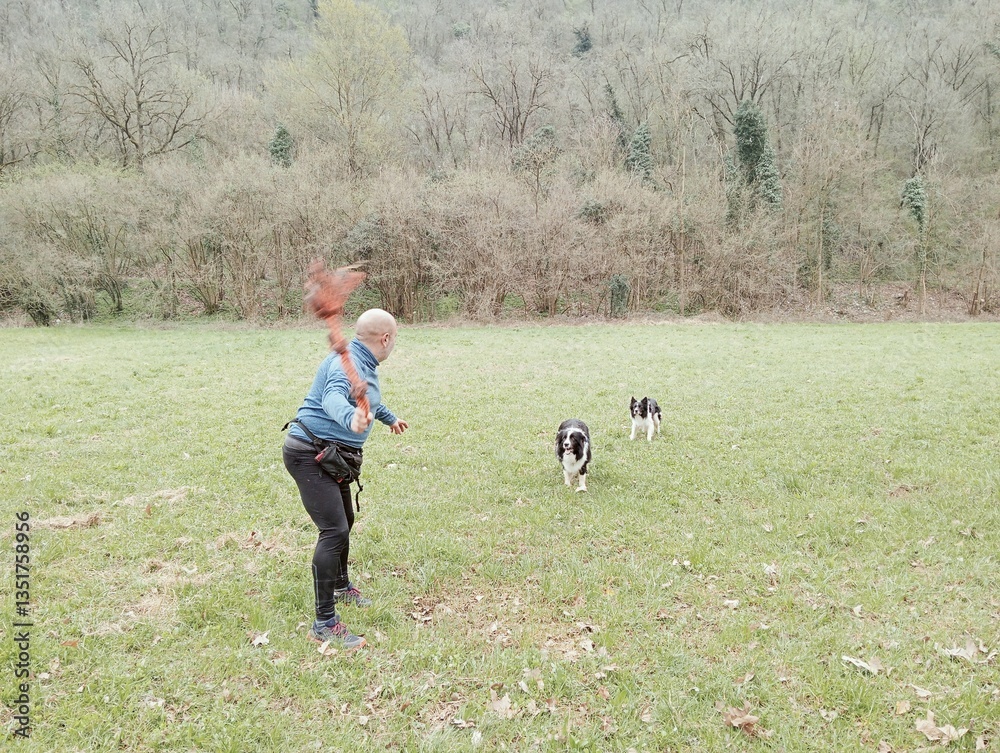 man with dog